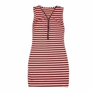 Striped Red & White Dress